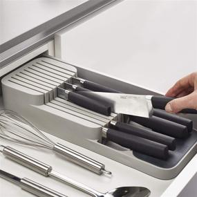 img 2 attached to Joseph Joseph DrawerStore: Large Cutlery Organizer and Knife Set - Optimize Your Kitchen Drawer Organization!