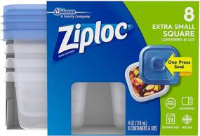 img 4 attached to Ziploc Press Extra Square Container Household Supplies