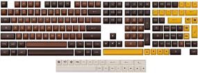 img 3 attached to 🎮 Набор клавиш EPOMAKER AKKO Chocolate 178-Key ASA Profile PBT Double Shot для механической игровой клавиатуры, совместим с переключателями Cherry, Gateron, Kailh и Otemu