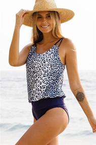 img 1 attached to Beachsissi Leopard Swimsuit Adjustable Swimwear