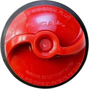 img 1 attached to 🚰 DANCO Перфорационная пробка PlugAll, механическое тестирование, герметизация и очистка трубы (10839) - для сливов и промывных отверстий, подходит для труб диаметром 1-1/2 дюйма и 2 дюйма - красного цвета.