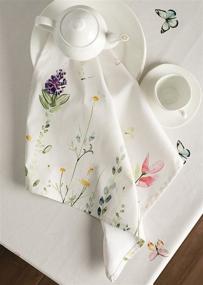 img 2 attached to 🌿 Discover the Charm of Maison Hermine Botanical Cotton Napkins