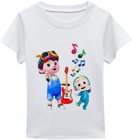 img 3 attached to Charming Bowknot Summer Outfits 🎀 for Girls: Shirt Sleeve Girls' Clothing