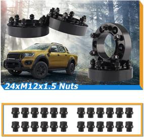 img 1 attached to 🔧 Rying 6x5.5 Спейсеры колес для Tacoma Tundra 4 Runner FJ Cruiser Sequoia GX460 GX470 - 1.25 дюйма 6x139.7 Спейсеры колес с 106 мм хабсентрик, в комплекте гаечные ключи-муфты ET