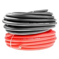 🔌 leigesaudio 4 gauge wire 25ft black and 25ft red amplifier power/ground wire true spec and soft touch 4 awg cable for enhanced seo logo