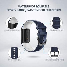 img 3 attached to NotoCity For Fitbit Charge 4 Bands/Charge 3 Special Edition Watch Bands Wearable Technology