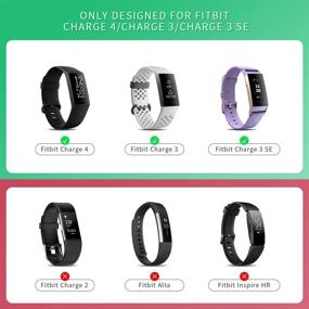 img 2 attached to NotoCity For Fitbit Charge 4 Bands/Charge 3 Special Edition Watch Bands Wearable Technology