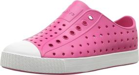 img 1 attached to Native Shoes Jefferson Детская легкая кроссовка для детей Цвет Hollywood Pink Shell White Размер 12 M US Малыш