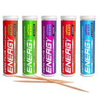💥 xero picks - variety pack of energy-infused flavored toothpicks with caffeine, b12, and b6 (5 pack) logo