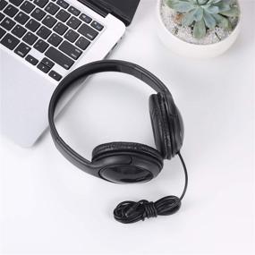 img 3 attached to 🎧 10-Pack Bulk Durable Stereo Headsets for School Testing: Wholesale Headphones for Classroom, Library, Computer Lab (No Mic)