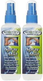 img 1 attached to Naturally Fresh Spray Mist Body Deodorant Fragrance Free - 4 fl oz (2 Pack) - Long-Lasting Odor Protection for Sensitive Skin!