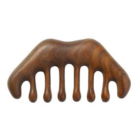 img 4 attached to 🌳 Wooden Comb: Natural Wood Wide Tooth Hair Comb for Gentle Scalp Massage and Relaxation - No Static, Handheld Head Care Tool for Meridian Massage and Acupoint Stimulation