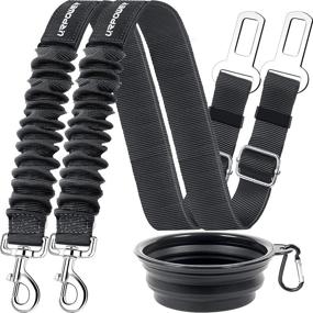 img 4 attached to 🐾 URPOWER Upgraded Dog Seat Belt 2 Pack - Adjustable Pet Safety Seat Belts for Vehicle - Heavy Duty, Elastic, and Durable - Perfect Car Seat Belt for Dogs, Cats, and Pets