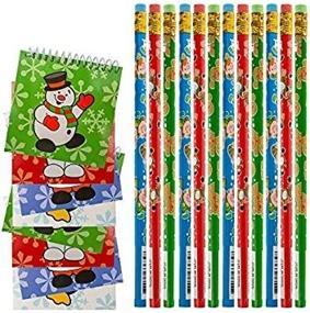 img 3 attached to FAVONIR Christmas Stuffers Pencils Assortment