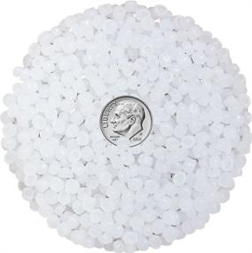 img 4 attached to 🔵 5 LBS Poly Beads - Plastic Pellets for Weighted Blankets, Vests, Reborn Dolls, Stuffed Animals, Draft Stoppers - Made in USA, Machine Washable & Dryable