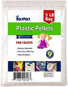 img 3 attached to 🔵 5 LBS Poly Beads - Plastic Pellets for Weighted Blankets, Vests, Reborn Dolls, Stuffed Animals, Draft Stoppers - Made in USA, Machine Washable & Dryable