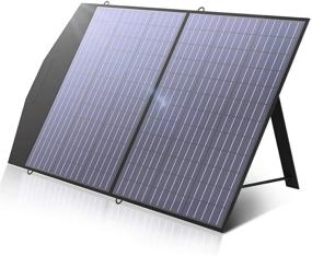 img 4 attached to 🔆 ALLPOWERS 100W Foldable Solar Panel: Portable Solar Charger for Camping, Laptops, Motorhomes, Caravans, Compatible with Portable Power Station, Solar Generator