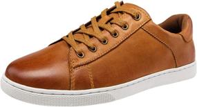 img 4 attached to JOUSEN Leather Business Fashion Sneaker