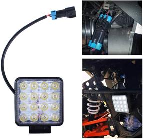 img 2 attached to 🔦 UNIGT Polaris Ranger Crew 1000 XP Premium Back-up Light Assembly Kit – Easy Installation, High-Performance LED Reverse Light Below Cargo Bed