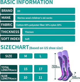 img 2 attached to AII Thermal Ski Socks: Ideal for Men and Women (2 Pairs), Cross Country Skiing and Snowboarding, Perfect Outdoor Socks for Ski Enthusiasts