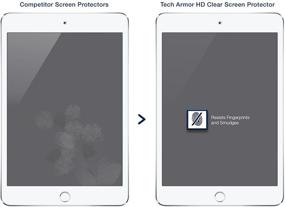 img 1 attached to 📱 Tech Armor HD Clear Film Screen Protector for Apple iPad Mini 5 (2019), iPad Mini 4 - Full Coverage, Ultra-Thin, Scratch Resistant - 3-Pack