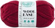 🧶 lion brand bulk buy wool ease thick and quick yarn (3-pack) - cranberry (640-138) logo
