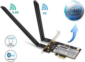 img 3 attached to 🔌 OSGEAR 2030Mbps Карта PCIe Wi-Fi + Bluetooth 5.0 для Windows 10 8 7 – Двухдиапазонная 2.4G 300Mbps / 5G 1733Mbps - Высокоскоростной адаптер сети WLAN для настольного компьютера 2 антенны – совместима с 9260AC