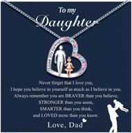 daughter necklace father gifts jewelry logo