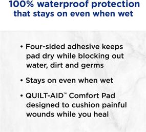 img 2 attached to 💧 Band-Aid Water Block Clear Waterproof Sterile Adhesive Bandages - Assorted Sizes, 30 ct (Pack of 6) for First-Aid Wound Care of Minor Cuts and Scrapes