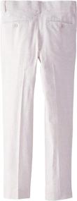 img 1 attached to Isaac Mizrahi Boys' Chambray Linen Pants - Enhancing Boys' Clothing for Fashionable Comfort and Style