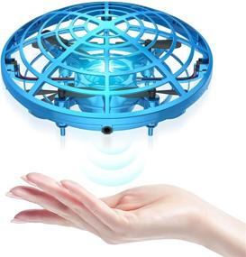 img 4 attached to Infrared Induction Interactive Drone - Motion Hand-Controlled UFO Flying Ball Toy with 360° Rotating, Flashing LED Lights - Perfect Indoor Flyer Toy for Kids, Boys, Girls - TURN RAISE Suspension Helicopter