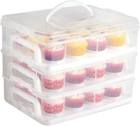 img 4 attached to Cupcake Carrier Holder Stackable Cupcakes