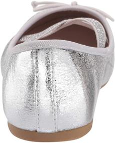 img 2 attached to Детские туфли NINA Zavana Ballet Silver Crackle на плоской подошве