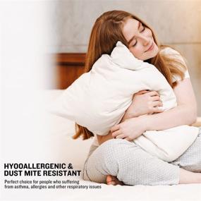 img 3 attached to 🌬️ SSZTI Hotel Quality Cooling Pillows for Sleeping [Set of 2, 16 x 24 in] – Comfortable Relief from Migraine & Neck Pain for Back, Stomach, and Side Sleepers