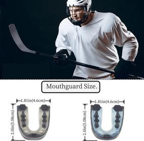 img 3 attached to 🏈 4-Pack Football Mouthguard for Teens and Kids - Braces Compatible Sports Mouth Guard for Boxing, Taekwondo, Basketball, Rugby, and More