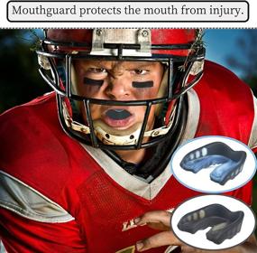 img 1 attached to 🏈 4-Pack Football Mouthguard for Teens and Kids - Braces Compatible Sports Mouth Guard for Boxing, Taekwondo, Basketball, Rugby, and More