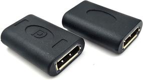 img 1 attached to 🔌 Poyiccot Куплер DisplayPort to DisplayPort 2-шт. - Расширьте ваше DisplayPort (DP) соединение с помощью этого эффективного адаптера переходника женского Порт-к-женскому Порту.