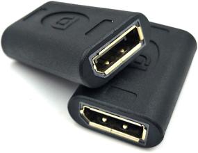 img 2 attached to 🔌 Poyiccot Куплер DisplayPort to DisplayPort 2-шт. - Расширьте ваше DisplayPort (DP) соединение с помощью этого эффективного адаптера переходника женского Порт-к-женскому Порту.