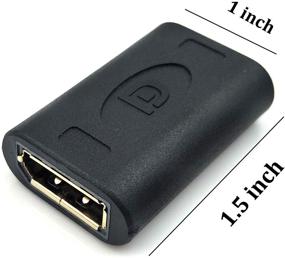 img 3 attached to 🔌 Poyiccot Куплер DisplayPort to DisplayPort 2-шт. - Расширьте ваше DisplayPort (DP) соединение с помощью этого эффективного адаптера переходника женского Порт-к-женскому Порту.