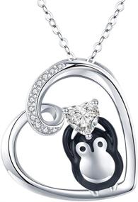 img 4 attached to 🐧 JustKidsToy Sterling Silver Penguin Family Necklace - Perfect Gift for Mom, Daughter, and Loved Ones