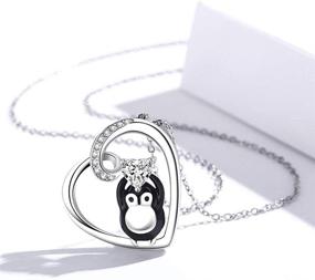 img 3 attached to 🐧 JustKidsToy Sterling Silver Penguin Family Necklace - Perfect Gift for Mom, Daughter, and Loved Ones