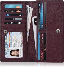 img 4 attached to 💼 Stylish Women's Wallet with High Capacity Cardholders: Handbags & Wallets Combo