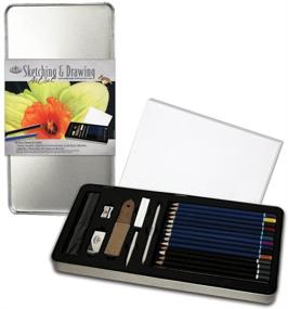 img 1 attached to 🖌️ Optimized Royal and Langnickel Large Tin Sketching and Drawing Art Set