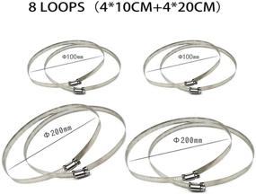 img 2 attached to 📸 Ahn'Qiraj Universal Pole Mounting Bracket for CCTV Security Camera Ptz Dome - Vertical Pole Mount with 8 Loops - Pack of 2
