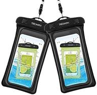 triomph floating waterproof phone pouch – 2 pack, iphone 11 pro max/xs max, samsung galaxy s10 s9+ – dry bag for outdoor activities logo