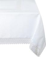 rectangular violet linen treasure tablecloth logo