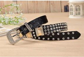 img 3 attached to Stylish Women's Accessories for Belts - Rhinestone-studded Western Cowgirl Designer Collection