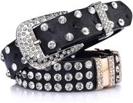 stylish women's accessories for belts - rhinestone-studded western cowgirl designer collection logo