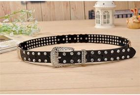 img 2 attached to Stylish Women's Accessories for Belts - Rhinestone-studded Western Cowgirl Designer Collection