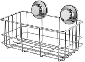 img 4 attached to 🚿 SANNO Suction Cup Shower Caddy: Rustproof Stainless Steel Bath Wall Shelf & Organizer for Bathroom and Kitchen Storage